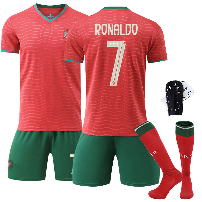 世界杯球衣新款纪念版葡萄牙主场学生男女童成人足球运动服速干