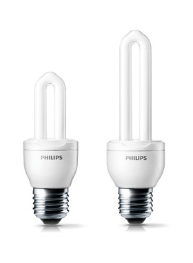 飞利浦节能灯e27螺口2U5W8W11W14W 3U18W23W白光黄光节能灯