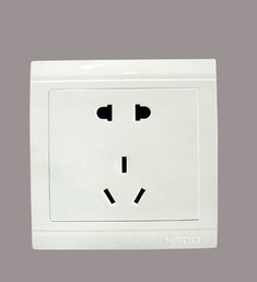 华胜开关 HSDQ 邮政 包邮 二三极插座五孔面板 86型