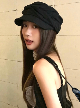 清冷感棉麻哲哲显脸小马术帽