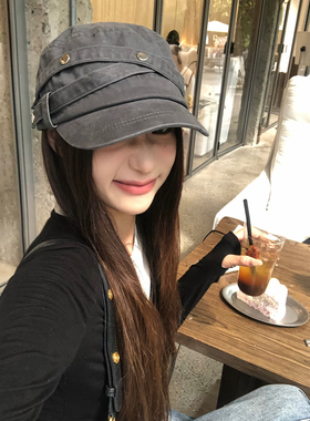 高级感！美式铆钉做旧马术帽