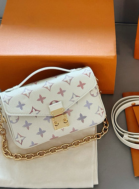 包包女式2025新款渐变紫印花包高级感百搭手提斜挎小包邮差包百搭