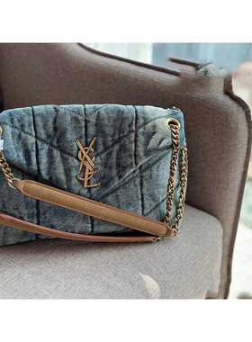 水洗牛仔女包包链条邮差包流浪包中古百搭2025新款潮时尚高级包