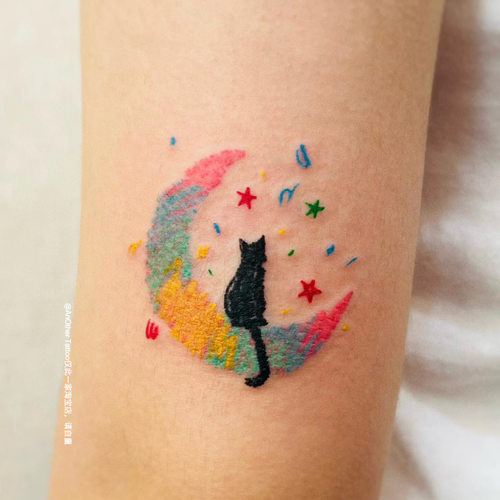 AnOtherTattoo纹身贴蜡笔风