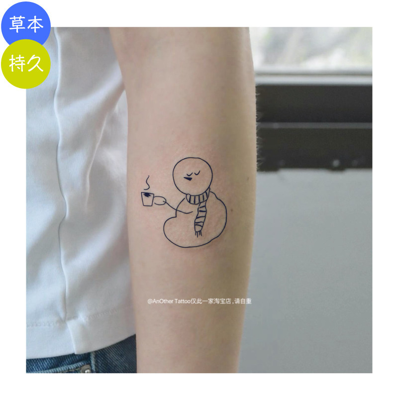 AnOtherTattoo草本纹身贴雪人