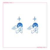 AnOther Tattoo蓝色手绘风许愿天使纹身贴手臂女买一送一防水