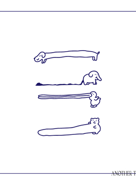 AnOther草本不反光创意卡通可爱狗狗手臂纹身贴买一送一防水持久