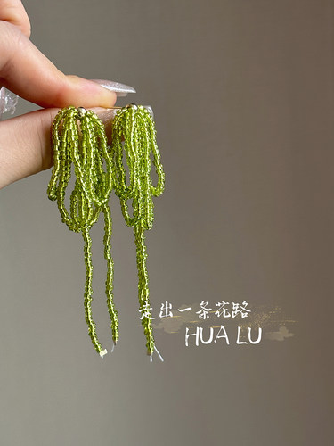 小清新超仙女小众气质浪漫耳饰