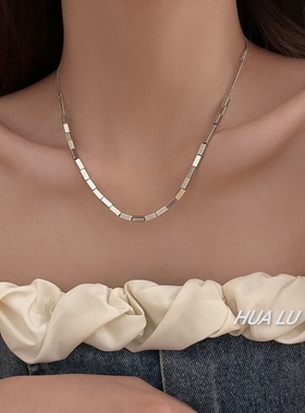 HUALUins冷淡风极简约百搭项链