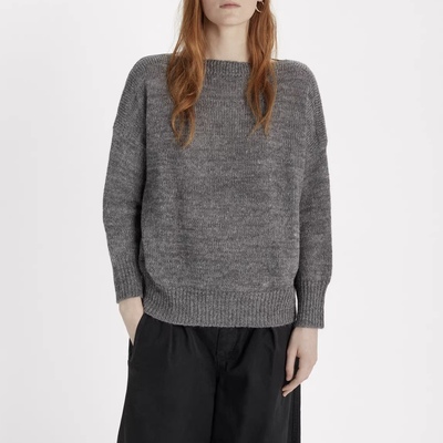 法系IM复古极简船领针织衫三色