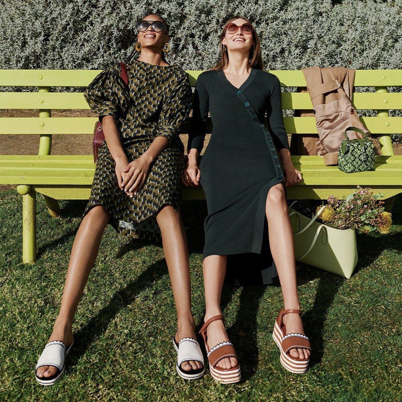 纽约轻奢KS开衩针织连衣裙