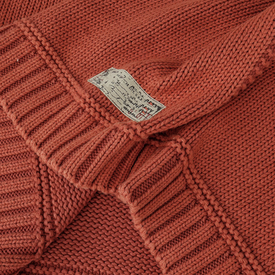 美系经典R复古粗针棉质针织衫