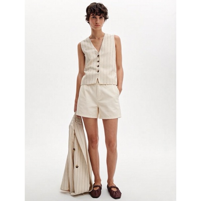 纽约轻奢R&B老钱风斜纹休闲短裤