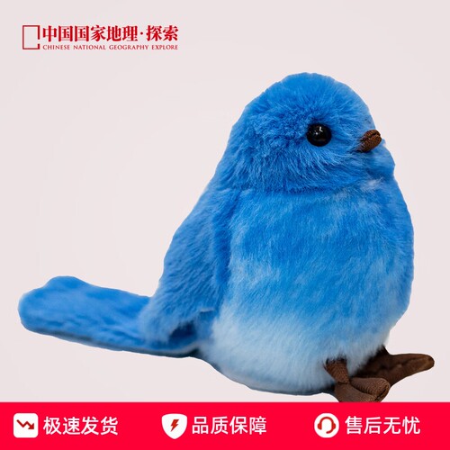 中国国家地理磁吸站肩小鸟公仔