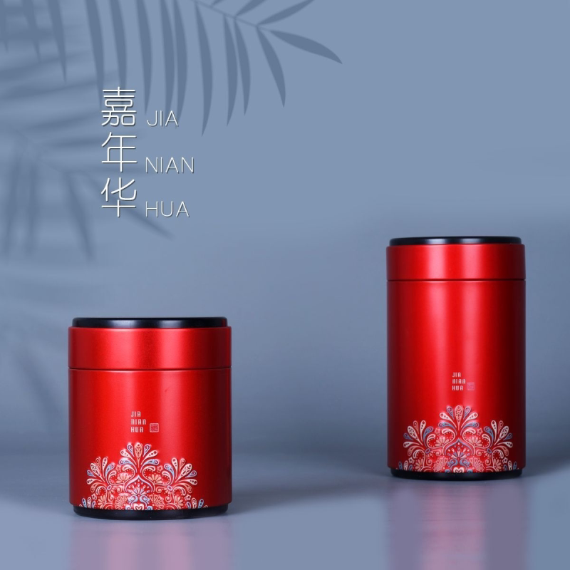 新款小号一两二两茶叶罐茶罐中式复古风茶叶密封罐便携迷你包装盒