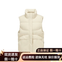 斯凯奇25秋冬新款女士轻盈防泼水户外立领梭织羽绒马甲L425W021