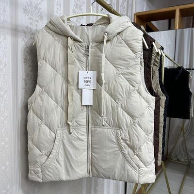 羽绒服马甲连帽羽绒马甲女轻薄