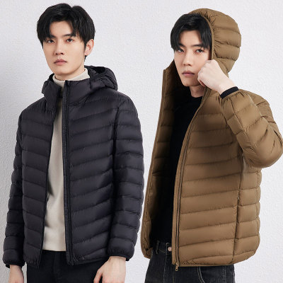 连帽休闲短款羽绒服连帽
