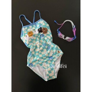 新款竞速泳衣女款高级感泳装性感三角连体减龄游泳馆专用学生保守