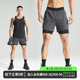 维特客速干假两件运动短裤 5380 透气男田径训练内衬跑步健身三分裤