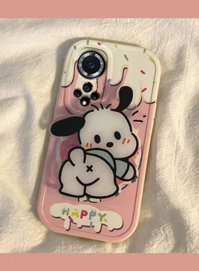 华为Hi nova9手机壳10/8/7/6/se/5/i/pro/4/e/3/2/s女新款全包保护套本命新年春节兔年红色帕恰狗