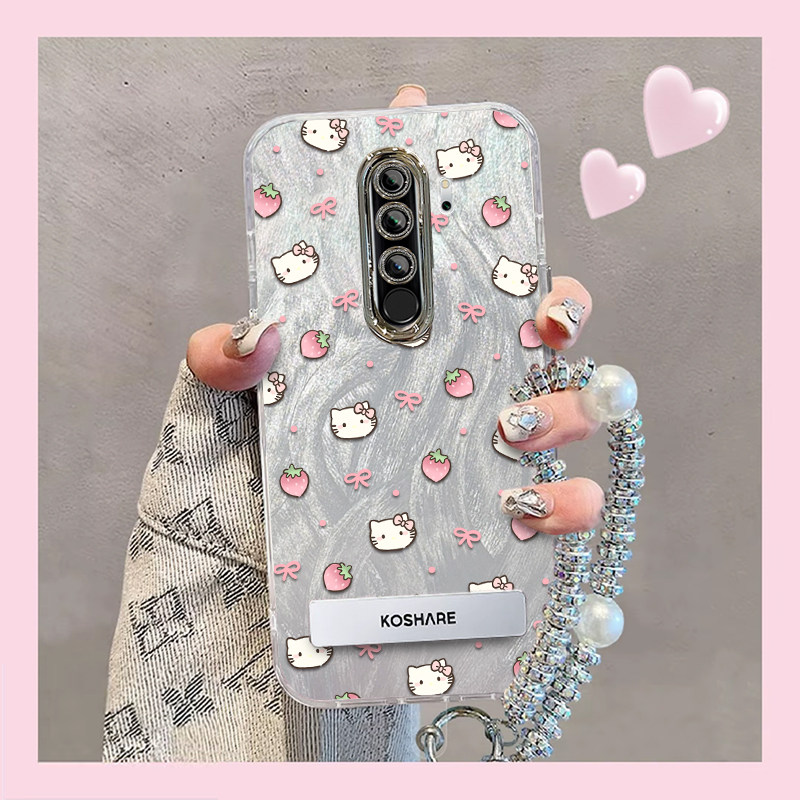 羽纱kt猫红米9手机壳M2004J19C情侣全包防摔软高级男女可爱套外壳