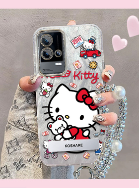 羽纱kt猫iQOO8Pro手机壳V2141A情侣全包防摔软高级男女可爱套外壳