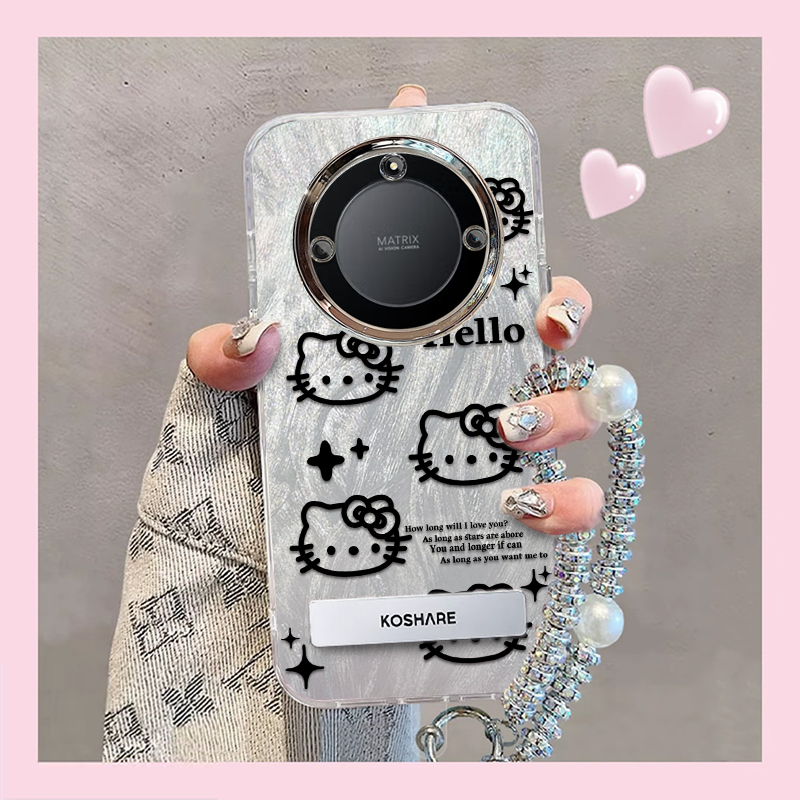 精孔kt猫荣耀X40手机壳RMO-AN00情侣全包防摔高级男女可爱套外壳