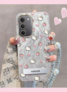羽纱kt猫realme真我V60Pro手机壳RMX3953情侣全包防摔可爱套外壳