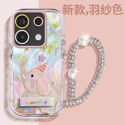 赵露思同款红米Note13Pro壳透明2312DRA50C全包防摔可爱套外