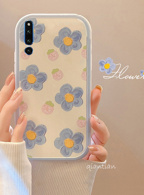 荣耀magic2手机壳创意可爱全包闺蜜防摔蓝花潮款仙女清新TNY-AL00