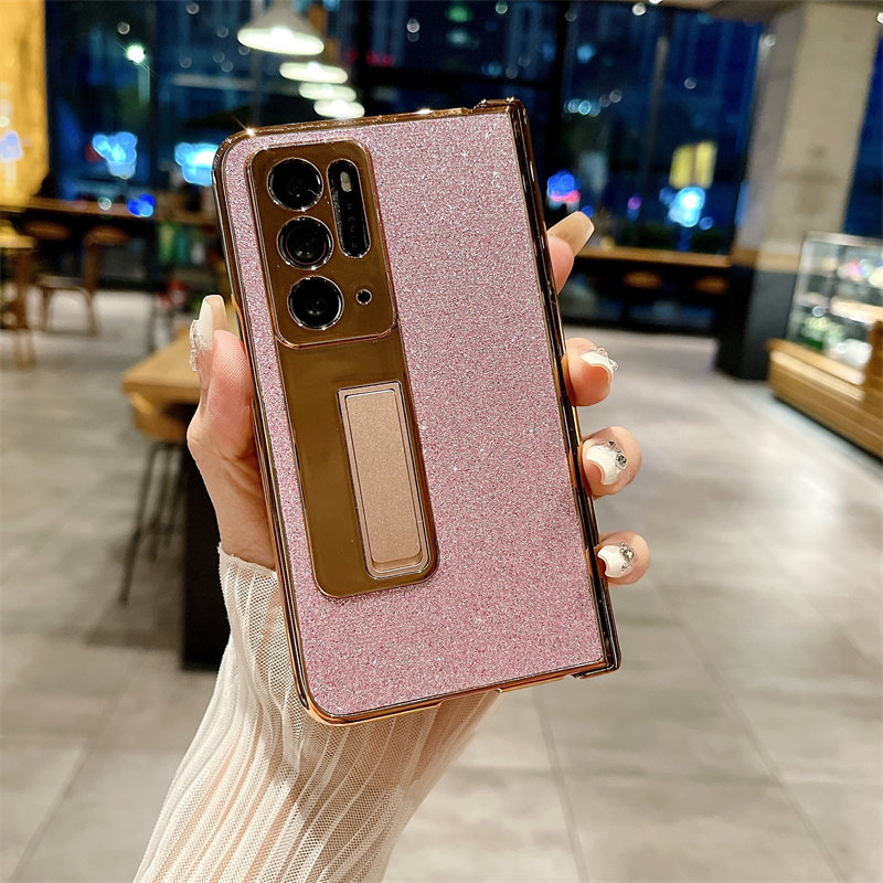oppo Find N手机壳oppoFind N折叠屏oppoFindN新款前后全包镜头壳膜一体保护套女晶莹闪粉繁星女神星空洛可可