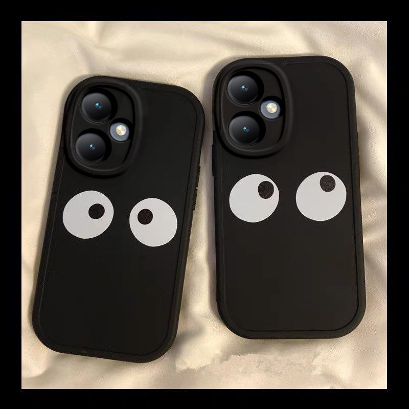 vivo y55t/y35+手机壳硅胶新款透明卡通y55t/y35+可爱全包套保护套软直视眼睛