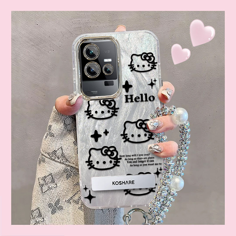 精孔kt猫iQOO11手机壳V2243A情侣全包防摔硅胶高级男女可爱套外壳