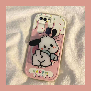 华为nova2手机壳nova2plus男女2s新款可爱奶油帕恰狗兔年新年春节红色兔子全包硅胶套软壳防摔支架款