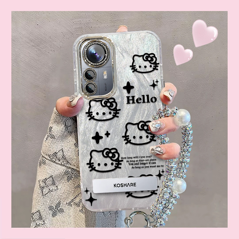 精孔kt猫小米12SPro手机壳2206122SC情侣全包防摔男女可爱套外壳
