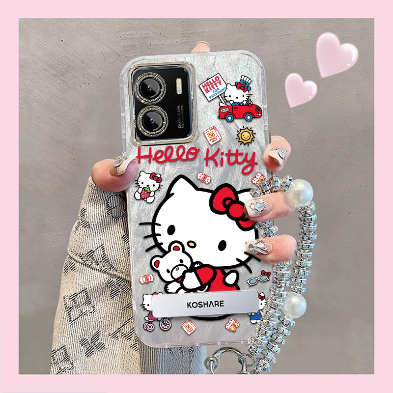 羽纱kt猫vivoY10手机壳V2168A情侣全包防摔软高级男女可爱套外壳