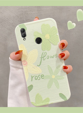 华为荣耀Note10手机壳闺蜜小花油画可爱创意全包潮牌清新RLV-AL09