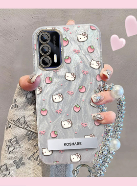 羽纱kt猫realme真我Q3Pro手机壳RMX2205情侣全包防摔女可爱套外壳