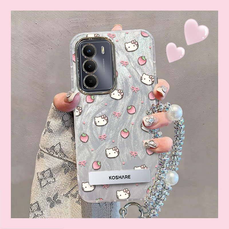 羽纱kt猫realme真我V70手机壳RMX3946情侣全包防摔男女可爱套外壳