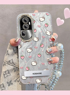 羽纱kt猫OPPOReno10Pro+手机壳PHU110情侣全包防摔男女可爱套外壳