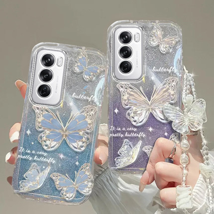 OPPO Reno12手机壳Ace透明2z软Reno 13套全包3防摔5潮4高级pro感6蝴蝶8款9男7女OPPOReno12新10薄11高档se新+