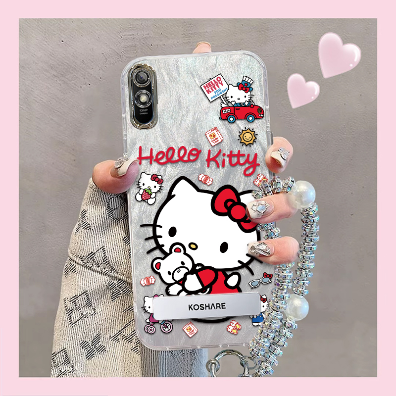 羽纱kt猫红米9A手机壳M2006C3LC情侣全包防摔高级男女可爱套外壳