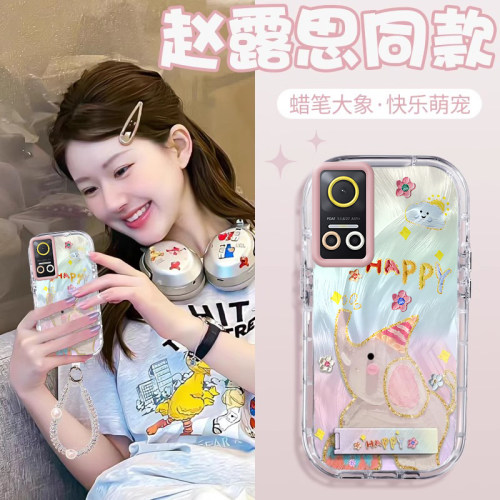 赵露思同款荣耀Play6T壳透明CMA-AN40全包防摔薄女可爱套外壳