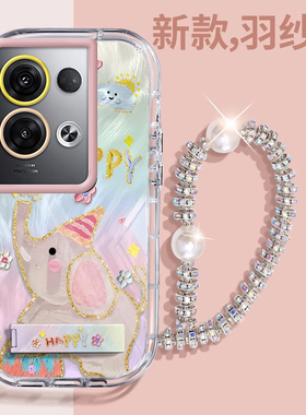 赵露思同款OPPOReno8Pro+壳透明PFZM10全包防摔薄可爱套外壳