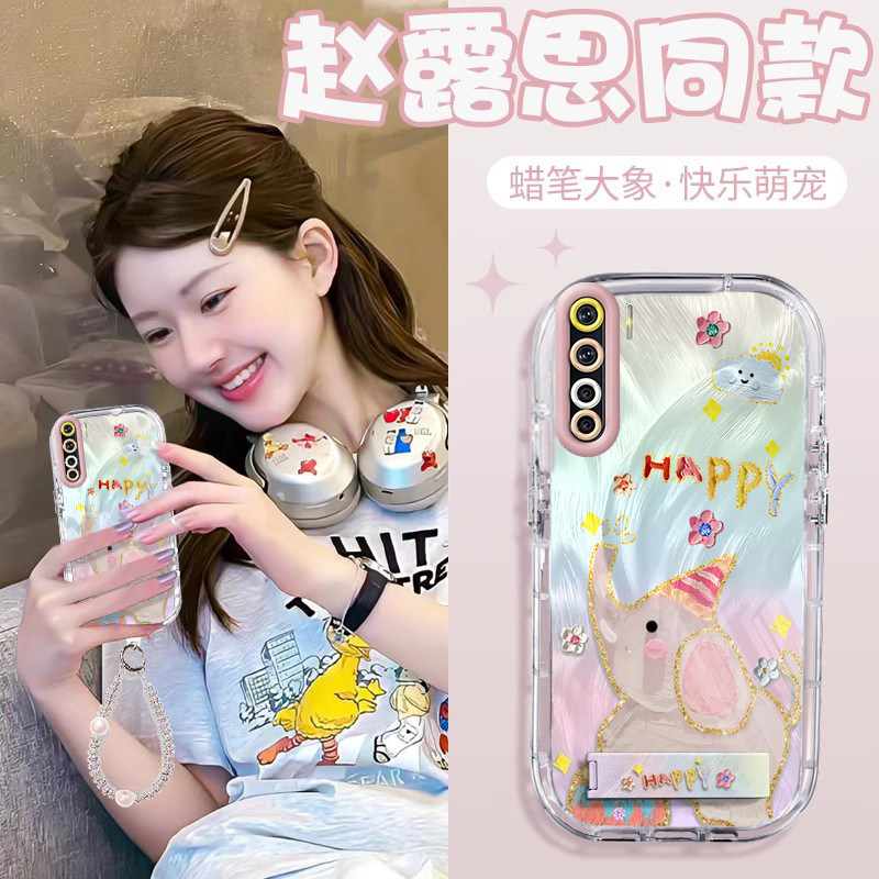 赵露思同款OPPOA91壳透明PCPM00全包防摔薄软男女可爱套外壳