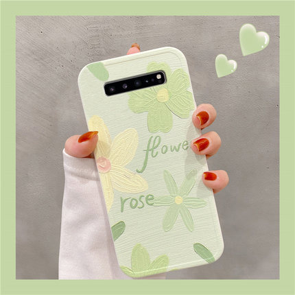 三星note8手机壳note9闺蜜小花note10/10+油画可爱创意全包潮牌款