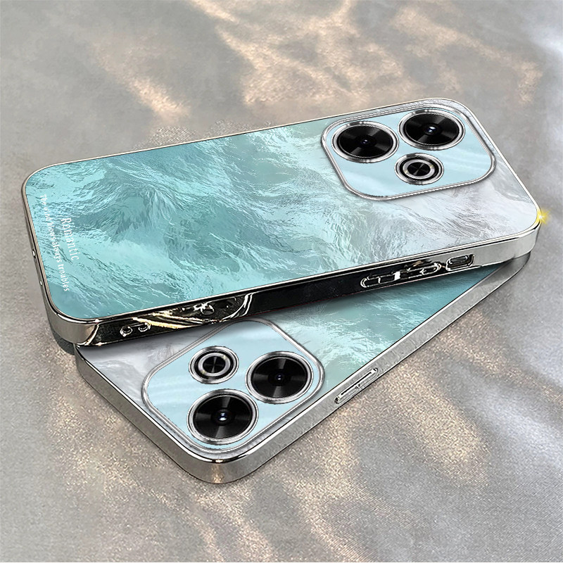 vivo Y300i手机壳vivoY300i新全包y300pro防摔y300超薄软硅胶高级男女可爱套外壳情侣渐变冰川蓝