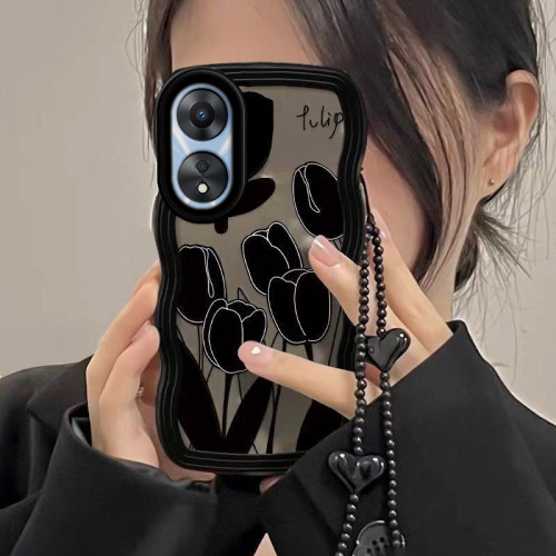 郁金香透明壳高档手机套