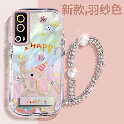 赵露思同款iQOOZ3壳透明V2073A全包防摔薄高级男女可爱套外壳